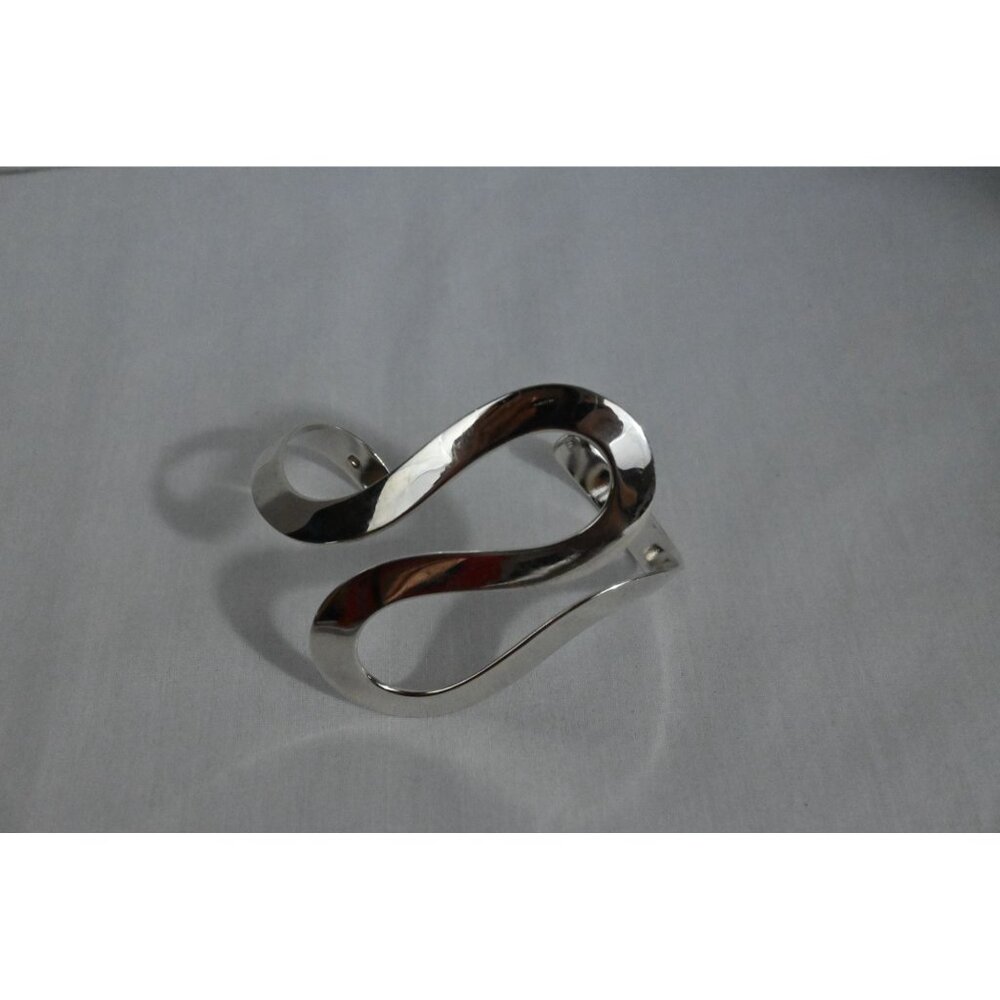 Handcrafted Sterling Silver Open Cuff Bracelet